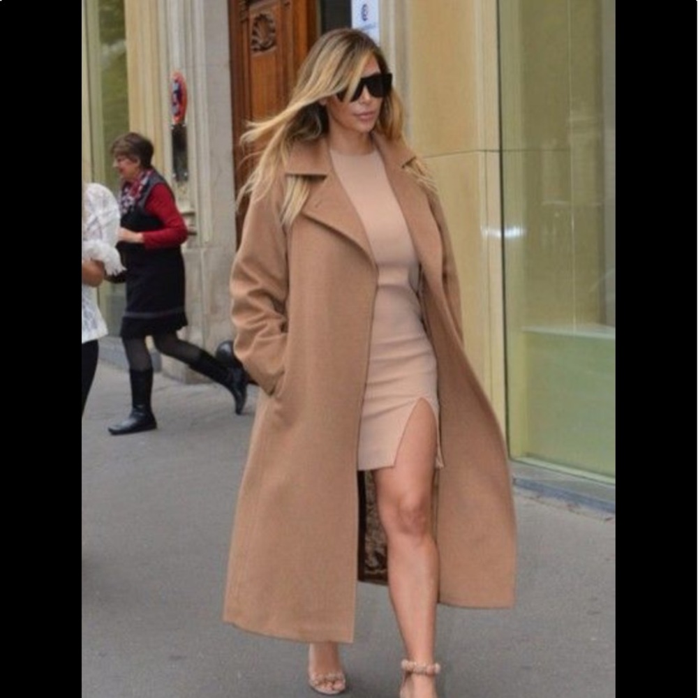 Ralph Lauren wool and cashmere camel coat jacket